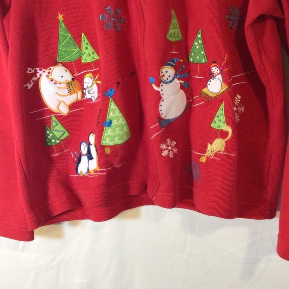 Onque casual women’s Christmas hoodie size large holiday festive party winter - Picture 5 of 7